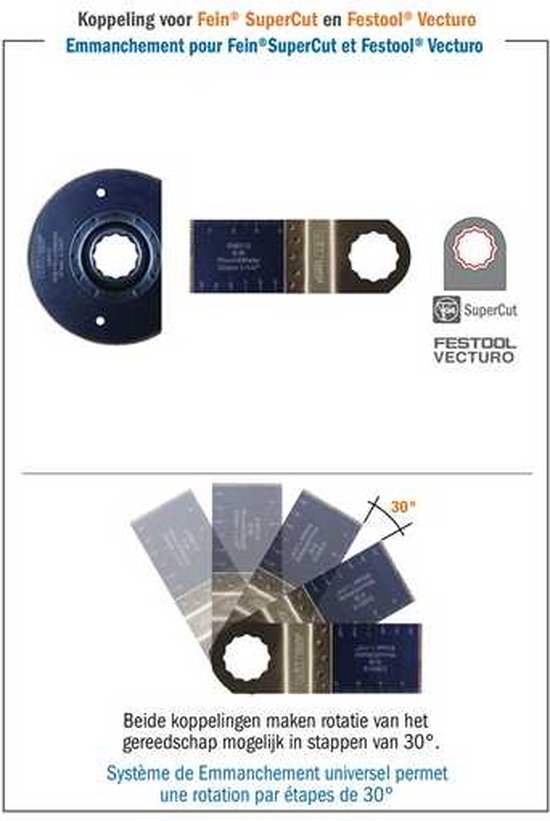 CMT - Lame de scie multi-outils pour le bois, 68mm - Lame de scie - Scies - Bois - 5 Pièce(s)