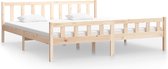 vidaXL - Bedframe - massief - hout - 180x200 - cm