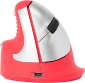 R-Go HE Sport ergonomische muis, verticale muis, voorkomt RSI, medium (handlengte 165-185mm), linkshandig, draadloze Bluetooth verbinding, rood