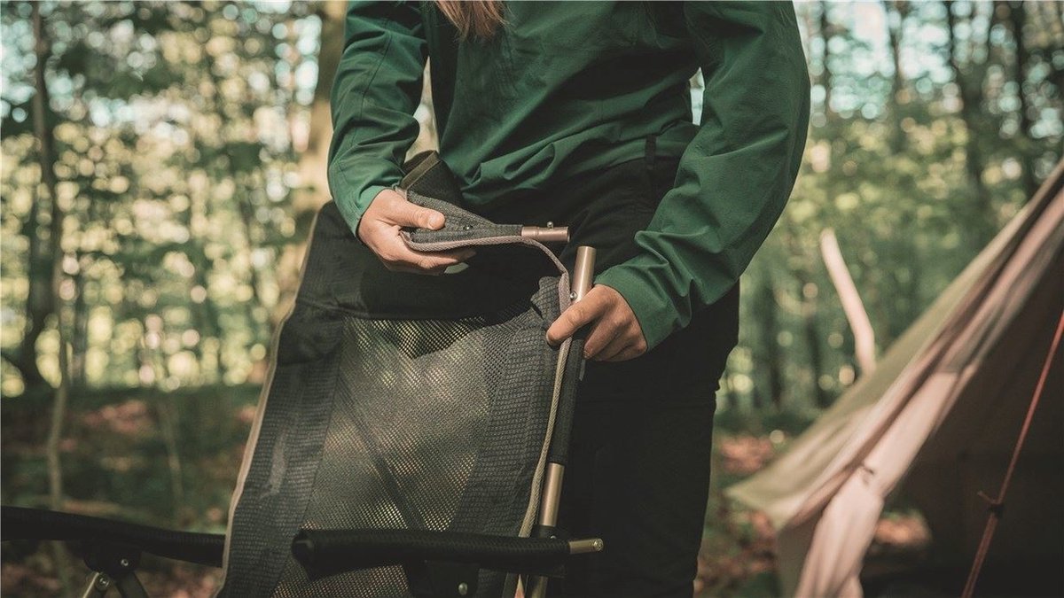 Robens Vanguard Klapstoel - Zwart, Robuust en Comfortabel