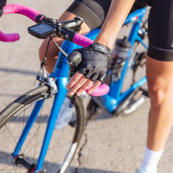 GripGrab - Rouleur Padded Korte Vinger Zomer Fietshandschoenen Wielrenhandschoenen met Padding - Zwart - Unisex - Maat M van Merkloos — afbeelding 4