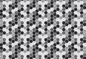 Fotobehang - Vlies Behang - Mozaiek Hexagon Tegels - 312 x 219 cm