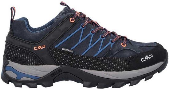 CMP Rigel Low WP 3Q13247 Chaussures de randonnée - B. Blue / Flash Orange - Homme - EU 40