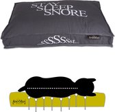 Lex & Max Sleep-Stay-Snore - Orthopedisch - Hondenkussen - Boxbed - 90x65cm - Grijs