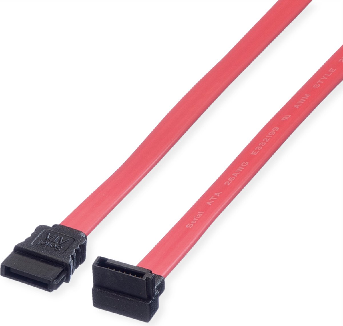VALUE Interne HDD kabel, SATA 3.0 Gbit/s, haaks, 0,5 m