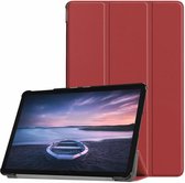 3-Vouw sleepcover hoes - Samsung Galaxy Tab S4 10.5 inch - bordeaux rood