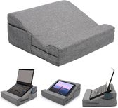 Laptopkussen en telefoonhouder - Laptoptafel voor in Bed - Schootkussen - Laptop kussen bank Geschikt voor Tablet / Macbook / Laptop