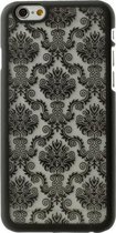 GadgetBay Zwart Barok hoesje iPhone 6 6s hardcase case henna damask flower