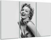 Peinture sur verre Marilyn Monroe | Gris, blanc | 120x80cm 3 Liège | Tirage photo sur verre |  F006856