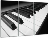 Peinture sur verre Musique, Piano | Noir, gris, blanc | 120x80cm 3 Liège | Tirage photo sur verre |  F006806