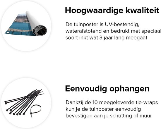 Gards Affiche de jardin Istanbul Bosphorus Bridge from Above - 200x100 cm - Toile de jardin - Décoration de jardin - Décoration murale extérieur - Peinture de jardin