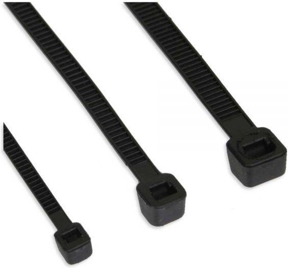 InLine Tie-wraps - 450 x 7,2mm - 100 stuks - Zwart