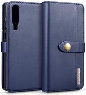 Huawei P30 Leren 2-in-1 Bookcase en Back Cover Hoesje Blauw