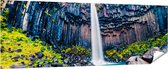 Gards Tuinposter Waterval in IJsland - 210x70 cm - Tuindoek - Tuindecoratie - Wanddecoratie buiten - Tuinschilderij
