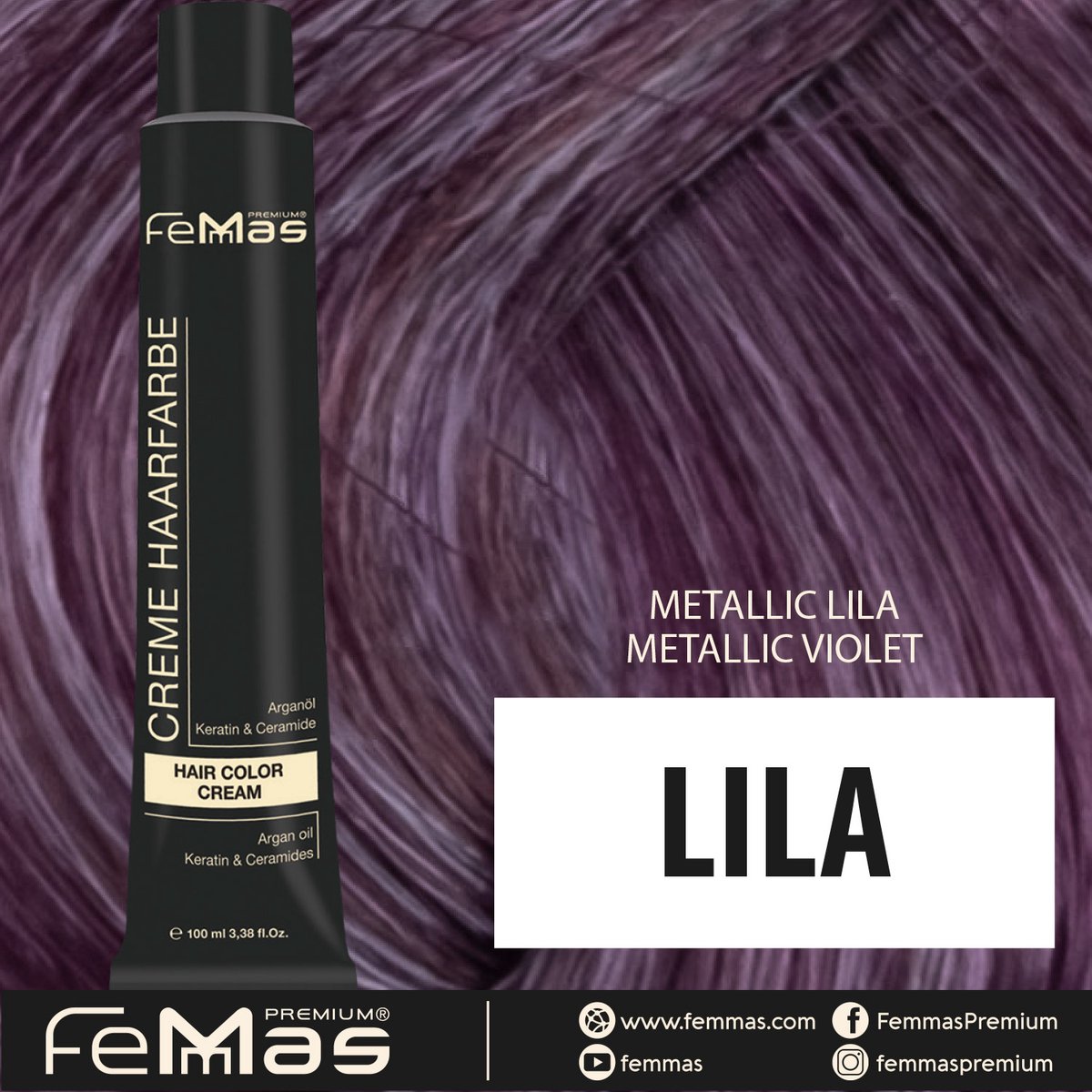 Femmas (Lıla) - Haarverf - Metallic - 100ml