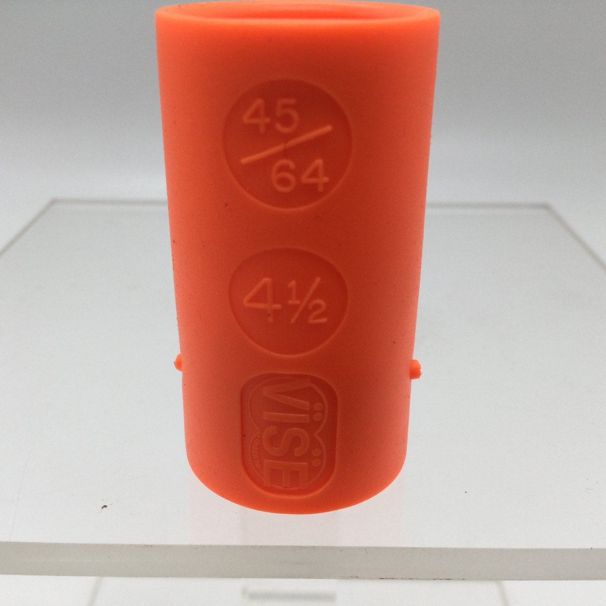Bowling Bowlingbal vinger inserts, per 2 stuks, 'Vise powerlift / semi-grip inserts' , naar keuze powerlift of semi-grip, kleur oranje, maat 45/64 , nr. 4,1/2, boormaat 7/8