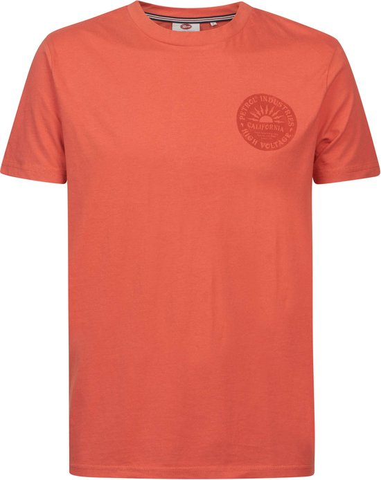 Petrol Industries - Heren Petrol California T-shirt - Oranje - Maat XXL