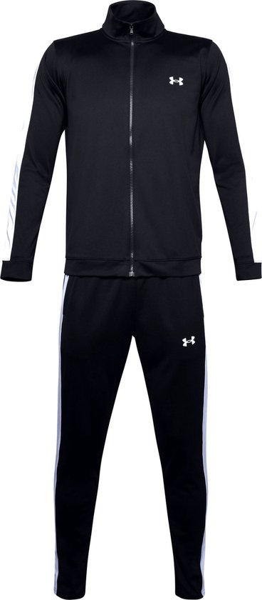 Under Armour UA Rival Knit Track Suit Heren Trainingspak - Zwart - Wit