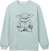 Sweatshirt Yoda zen the Mandalorian mintgroen - XS