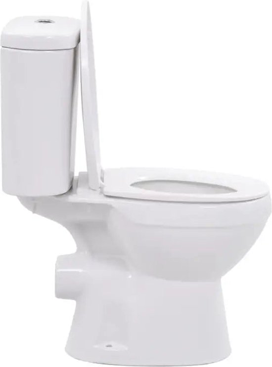 vidaXL Staand toilet met stortbak en soft-close bril keramiek wit | bol.com