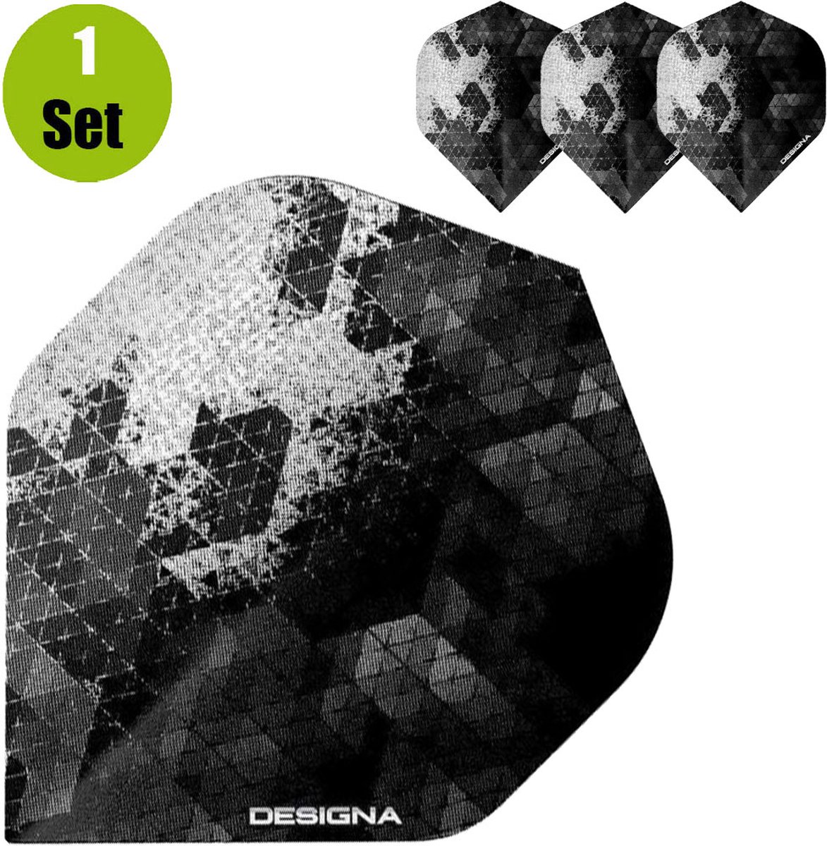 Designa Rock Dartflights - Zilver