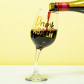 Bol.com Out Of The Blue Drunk Again Scheef Wijnglas aanbieding