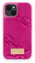 ideal of sweden fashion case atelier geschikt voor Apple iphone 13/14 velour hyper pink