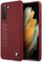 Coque arrière en silicone BMW pour Samsung Galaxy S21 Plus (G996) - Rouge