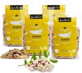 Rosmarino Rookhout - Houtsnippers - Rookhout Chunks - BBQ Accesoires - BBQ - Rooksnippers - BBQ Houtsnippers - 4x 500gr - Acacia