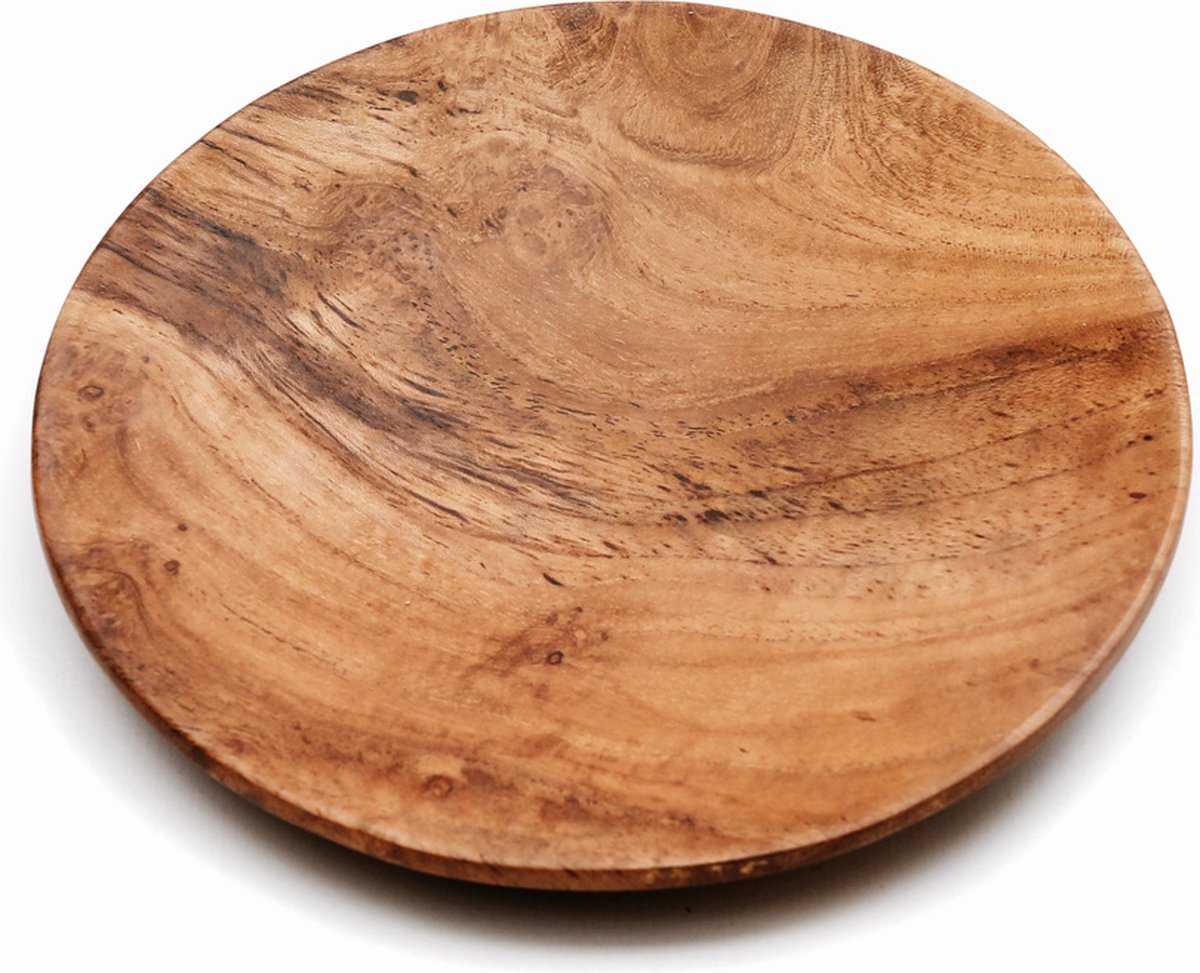 Safaary - The Teak Root Round Plate - M