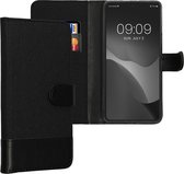 kwmobile telefoonhoesje geschikt voor Xiaomi Redmi Note 12 Pro+ 5G / Note 12 Pro Plus 5G - Hoesje met pasjeshouder in antraciet / zwart - Case met portemonnee