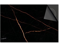 Protection induction 81x52 - plaque de recouvrement tapis induction - Protection plaque Dietrix - Socle - Marbre - Lignes Koper Zwart