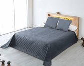 Nightsrest Bedsprei Brooke Lightgrijs-Donkergrijs Maat: 180x270cm