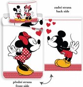 Disney Minnie Mouse Kissing - Dekbedovertrek - Eenpersoons - 140 x 200 cm - Multi