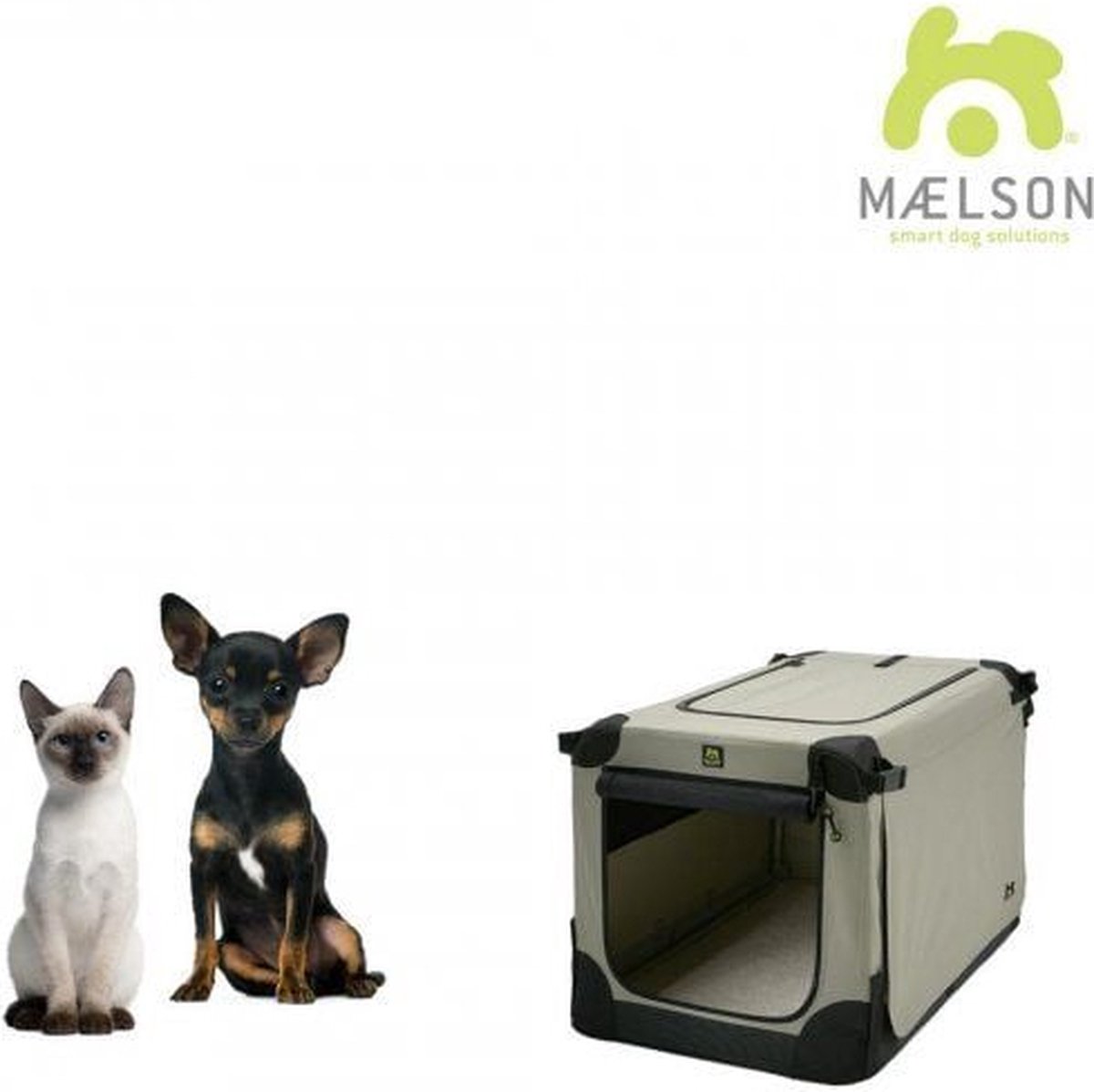 Maelson Soft Kennel - Hondenbench van zacht materiaal - Opvouwbare kennel  met stevig... | bol.com