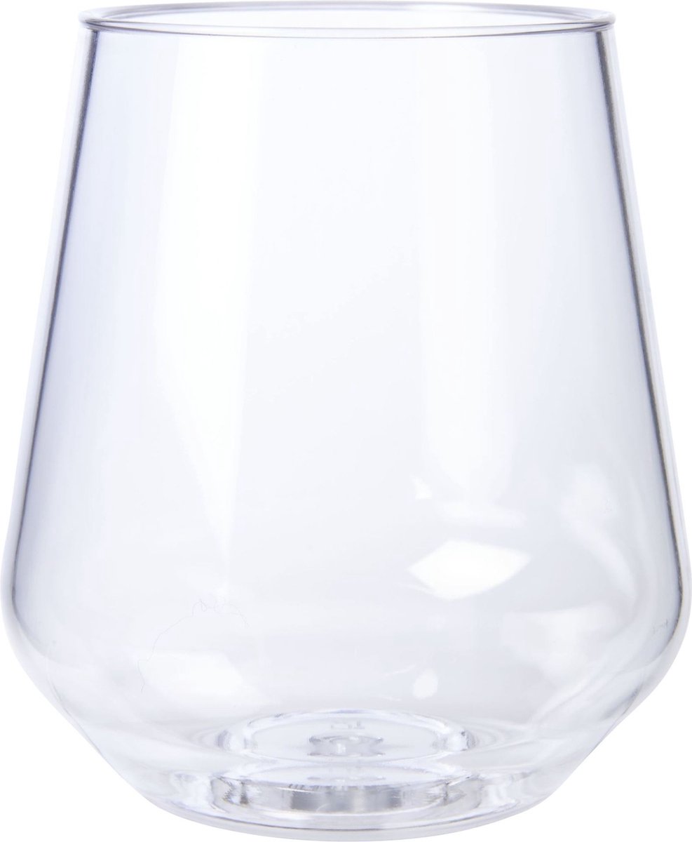 HappyGlass - Lady Yoko Drinkglas 400 ml Set van 6 Stuks - Kunststof - Transparant