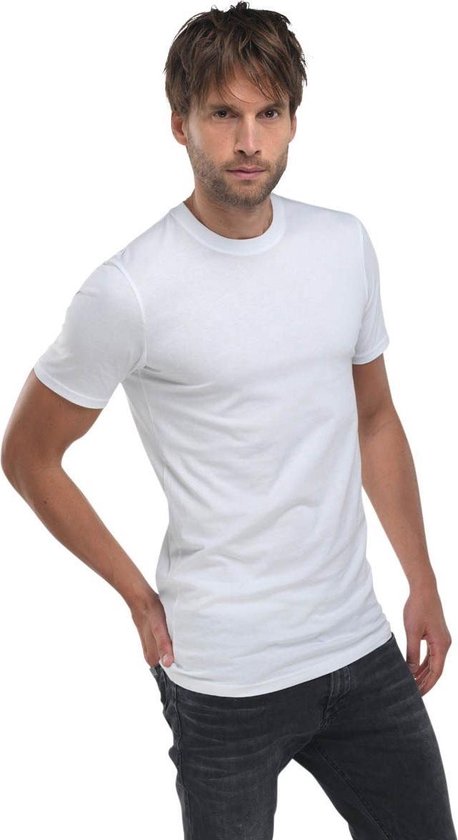 Girav Sydney 2-Pack T-shirts Ronde hals Wit 3XL/Standard Long Fit (maat  XXXL) | bol.com