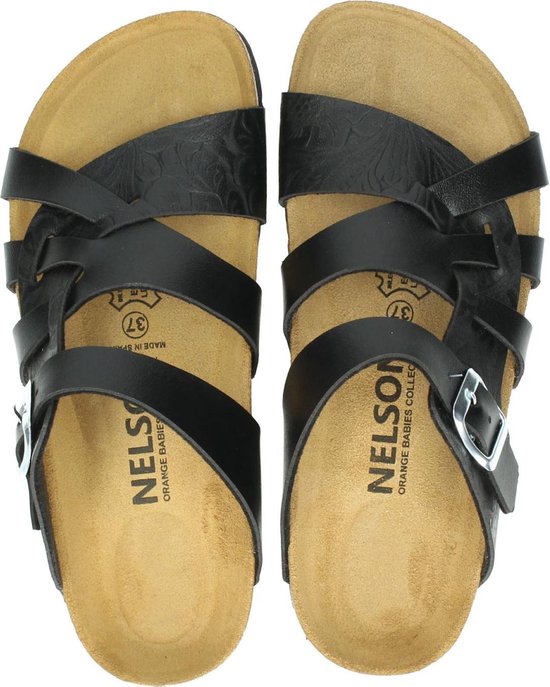 Nelson dames slipper - Zwart - Maat 42 | bol.com