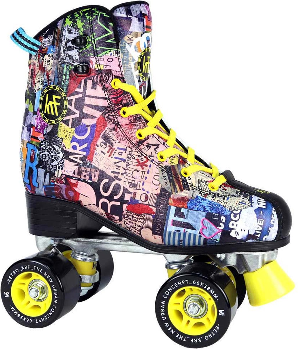 Krf Retro Fashion Art Roller Rolschaatsen Veelkleurig Man Vrouw Multicolor