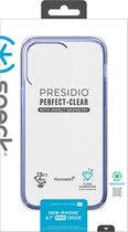 Speck Apple iPhone 14 Pro Max Hoesje - Slank - Kristalhelder - Valbescherming gecertificeerd tot 4 meter - Microban Antibacterieel - Presidio Perfect Clear lijn - Paars Transparant