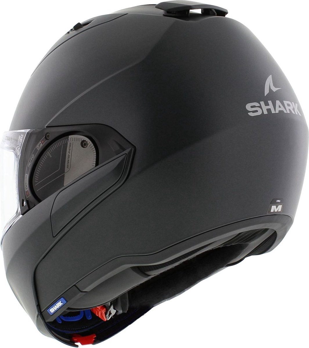 Shark Evo ES Blank Mat Gun Metal Mat A06 Systeemhelm - Maat XS - Helm – foto 5