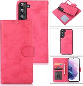 Bookcase Samsung Galaxy S23 | Hoogwaardig Pu Leren Telefoonhoesje | Lederen Wallet Case | Roze