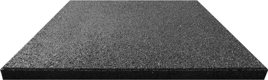 vidaXL Valtegel 6 st 50x50x3 cm rubber zwart | bol.com