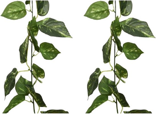 Planten slinger klimop - 3x - Hedera helix - 180 cm - groen - kunstplant