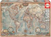 Educa Political Map of The World Jeu de puzzle 1500 pièce(s) Cartes