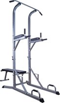 ScSPORTS® Pull Up Station - Dip Station - Incl. uitklapbare halterbank