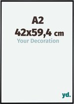 Your Decoration - Fotolijst A2 42x59,4 cm - Kunststof - Zwart Mat - Evry