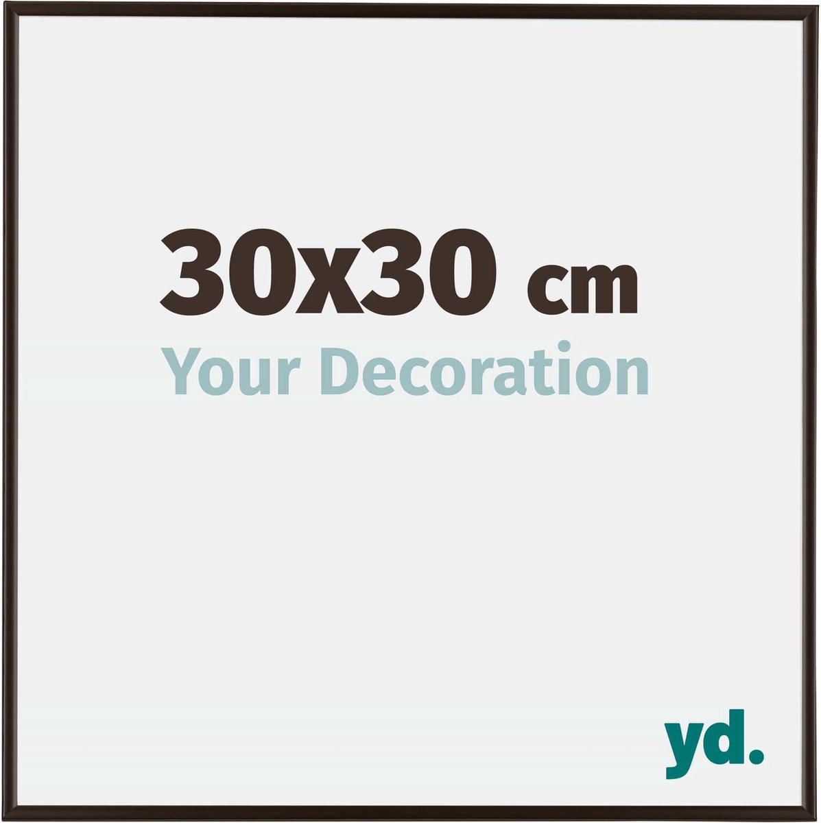 yd. Your Decoration - Fotolijst 30x30 cm - Kunststof - Antraciet - Evry