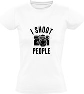 I shoot people Dames T-shirt | fotograaf | fotografie | fotograferen | camera | foto | fototoestel