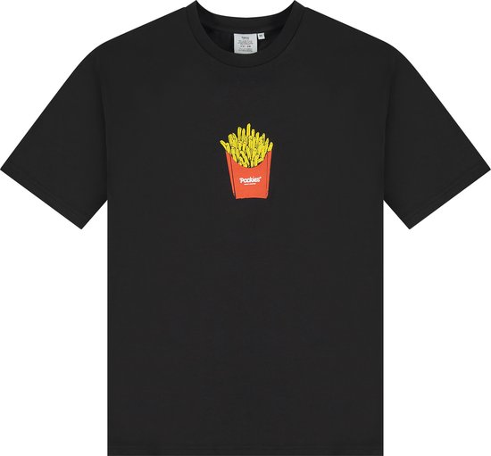 Pockies - Fries Tee Black - T-shirts - Maat: L